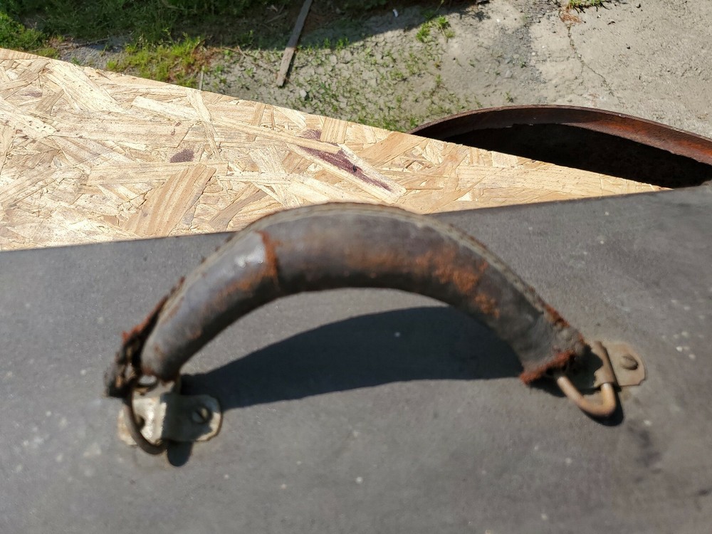 Vintage Leather Handle Toolbox