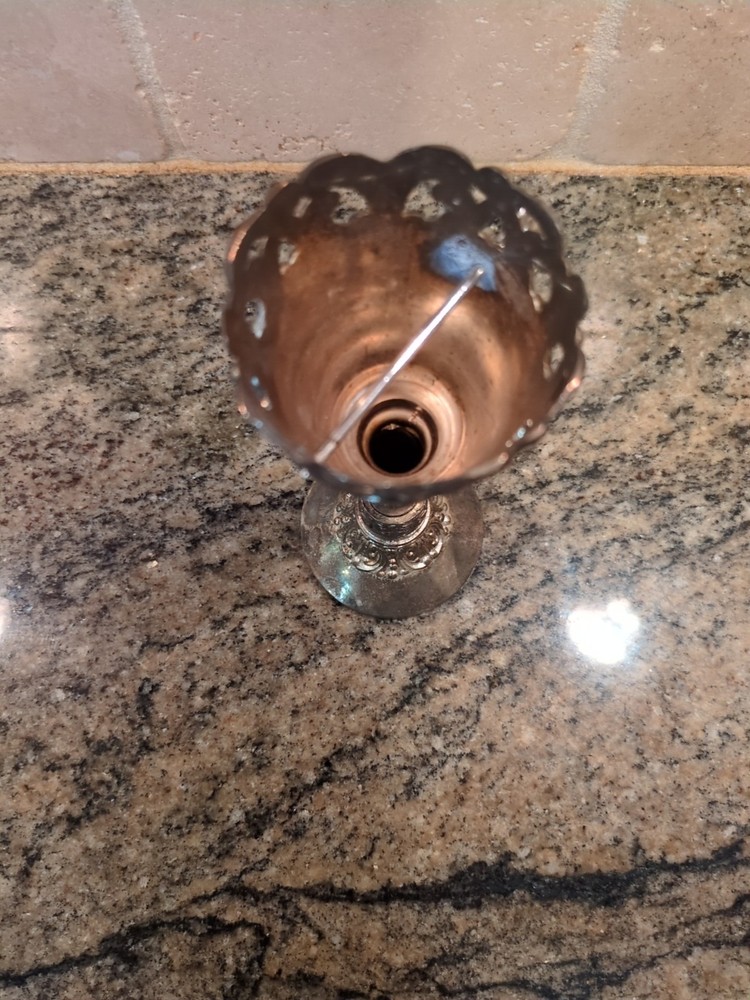 Wilton Bouquet Holder Flowers Wedding Silver Plated Or Candle Stand