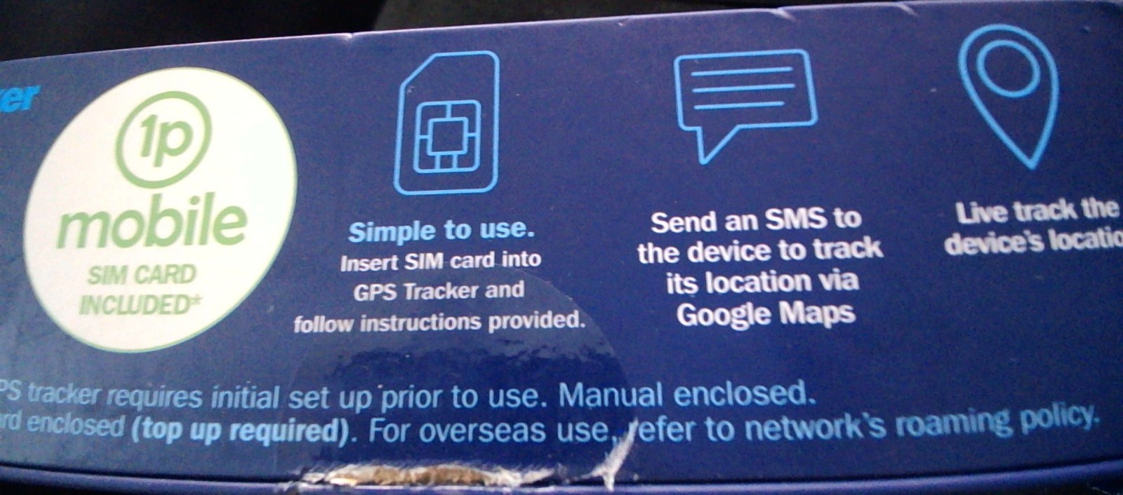 Streetwize GPS Tracker.Assists with tracking the location of vehicle, child, pet