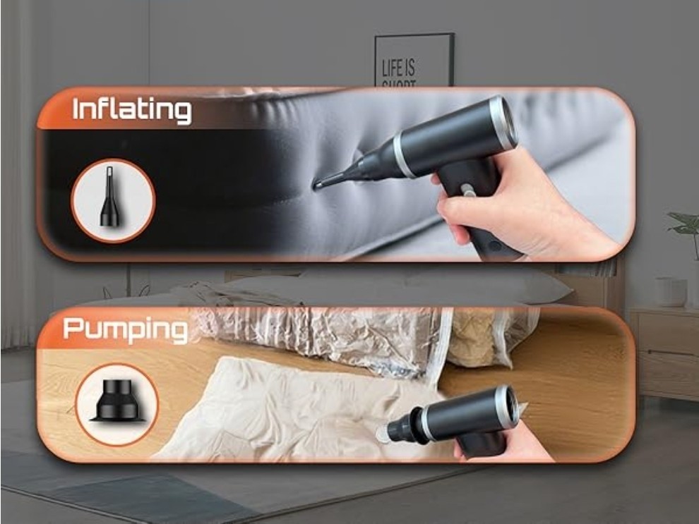 Compressed Air Duster & Vacuum Cleaner 4-in-1, 150,000RPM Powerful Electric (NEW