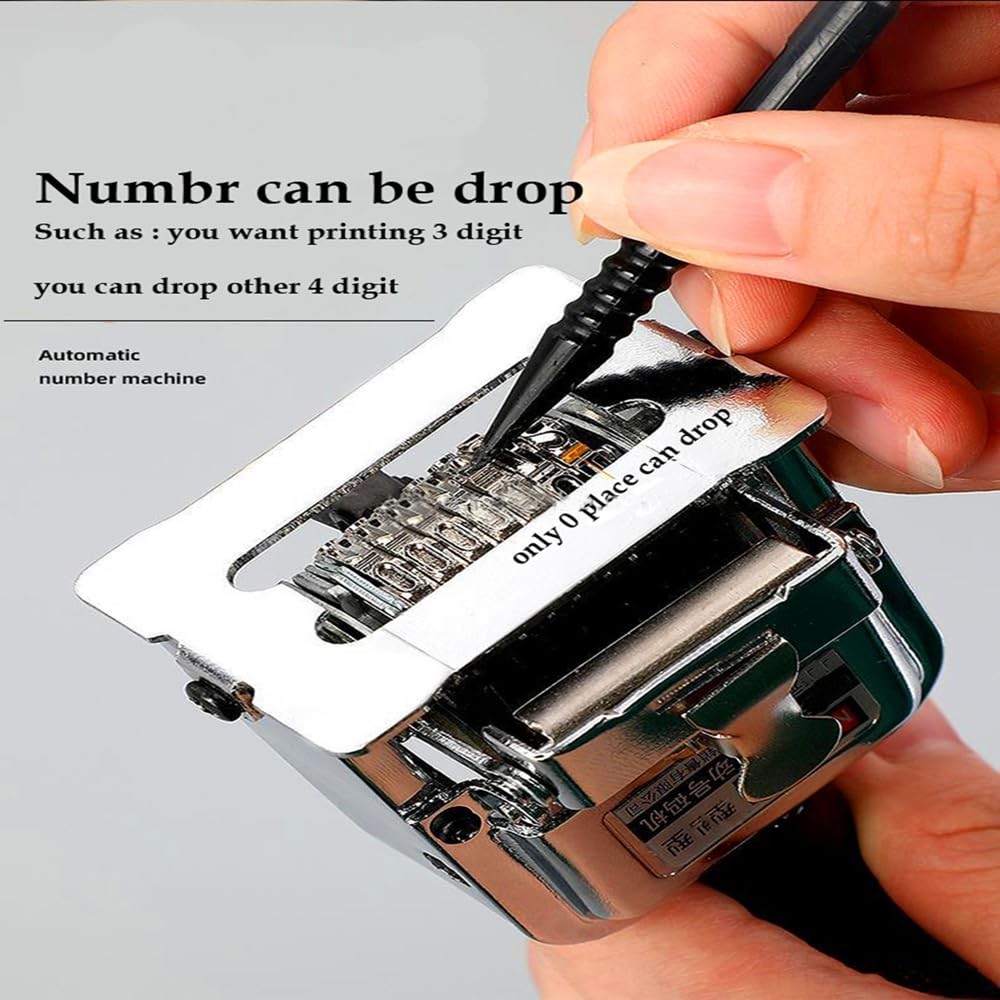 Self Inking Number Stamp 7 Digits Automatic Numbering Machine Metal Number St...