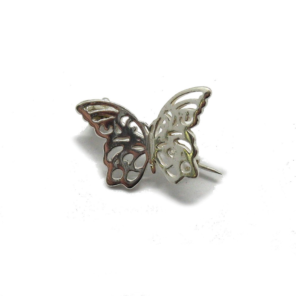 Sterling Silver Brooch Solid Hallmarked 925 Butterfly Handmade A000149 Empress