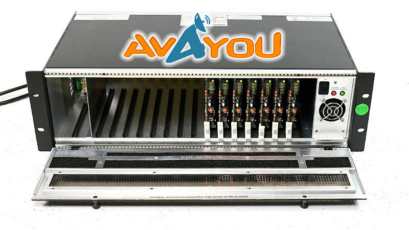 Evertz 500FR Exponent Frame w/ 7x 520DD-AESU Dolby E/AC-3 Decoder 1x PS