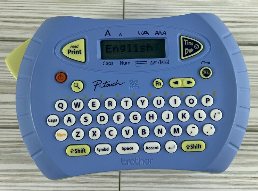 Brother Labeler with Case PT-70 Label Maker Date Time Language Selection VGC