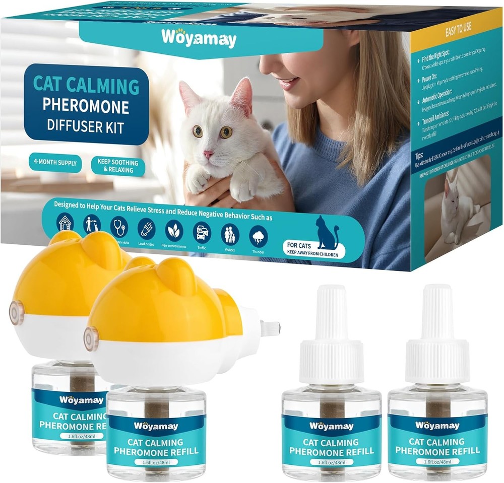Cat Calming Diffuser - Cat Pheromones Calming Diffuser for Cat Anxiety Relief