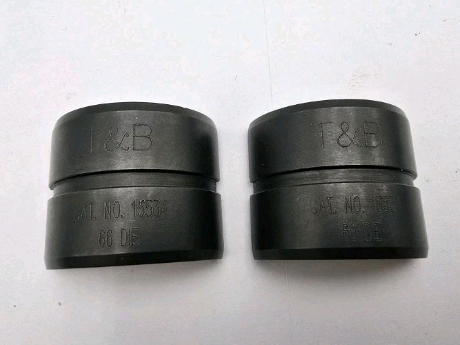 THOMAS & BETTS 15534 66 HYDRIALUIC CRIMPING DIE SET WHITE