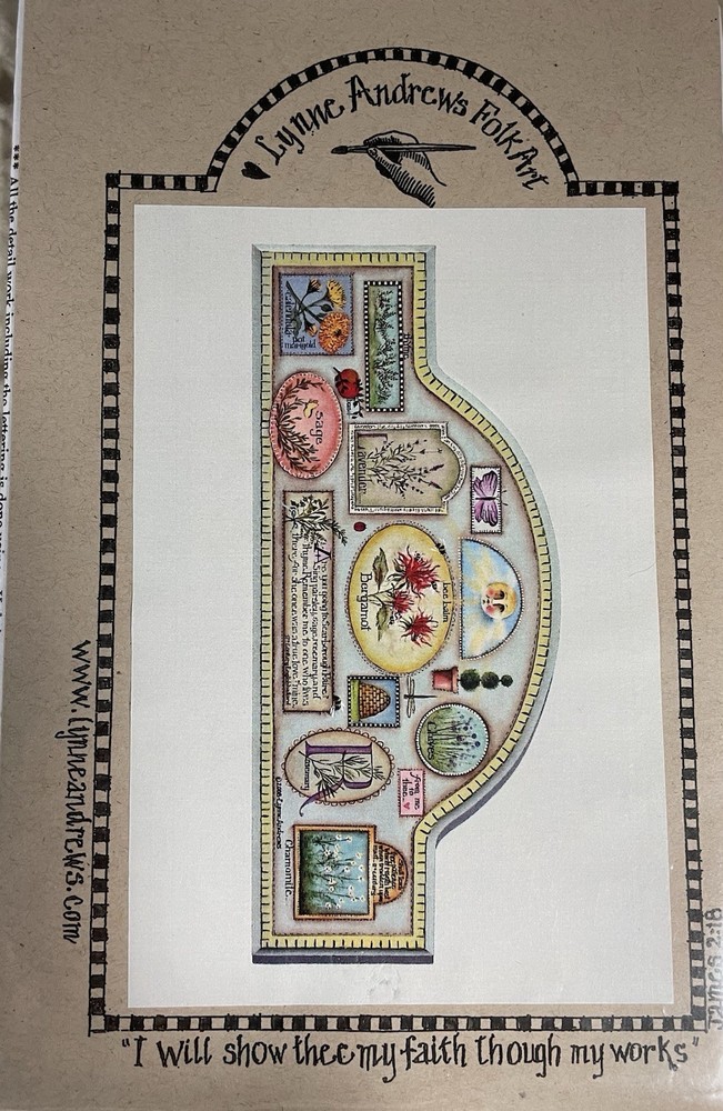 Herbal Sampler Painting pattern packet By Lynne Andrews