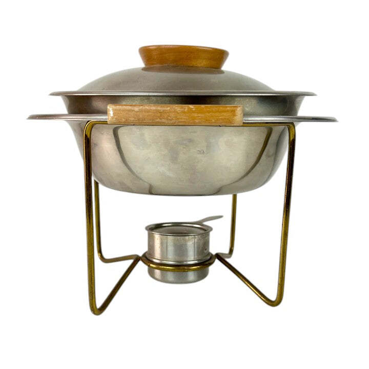 Vintage Wood Handled Chafing