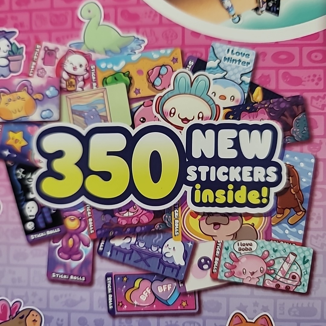 Sticki Rolls Series 2 Wearable Sharable Sticker Bracelets 350 Stickers-Sealed