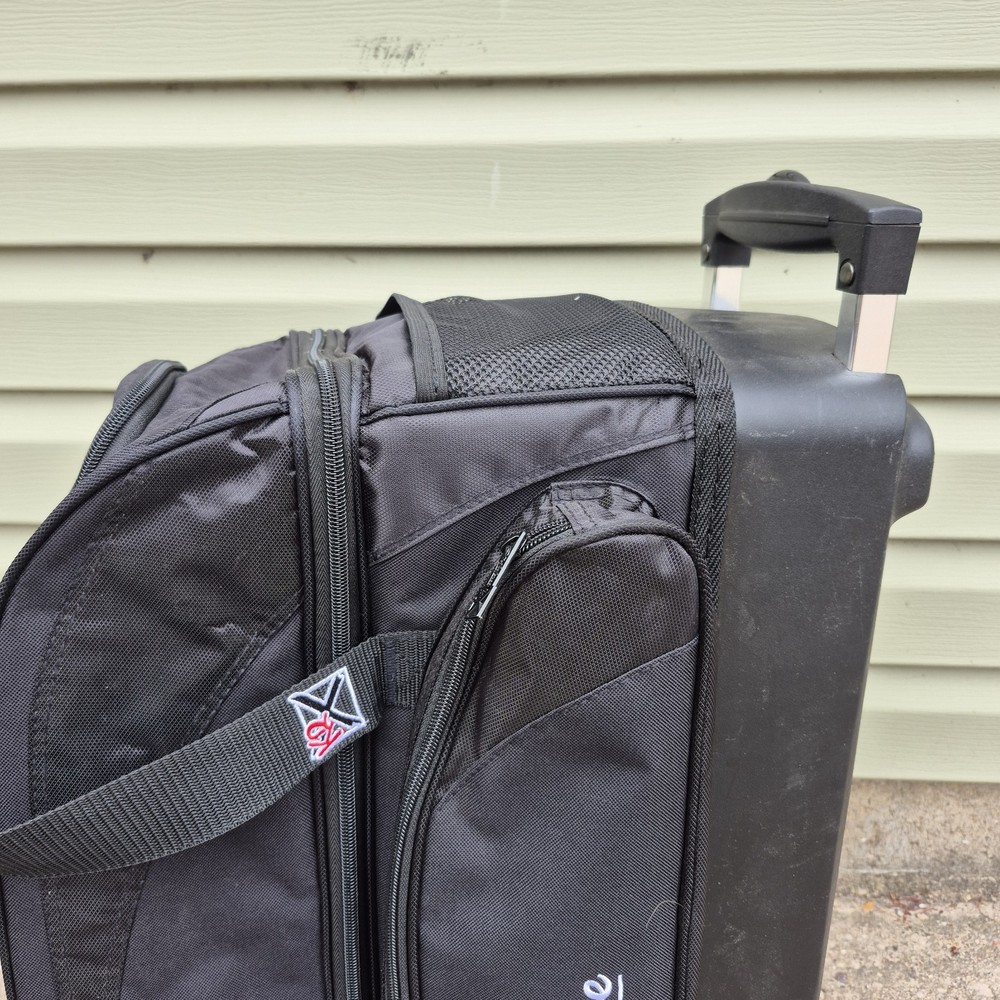 KRX Strikeforce 2 Bowling Ball Black Rolling Bag Case