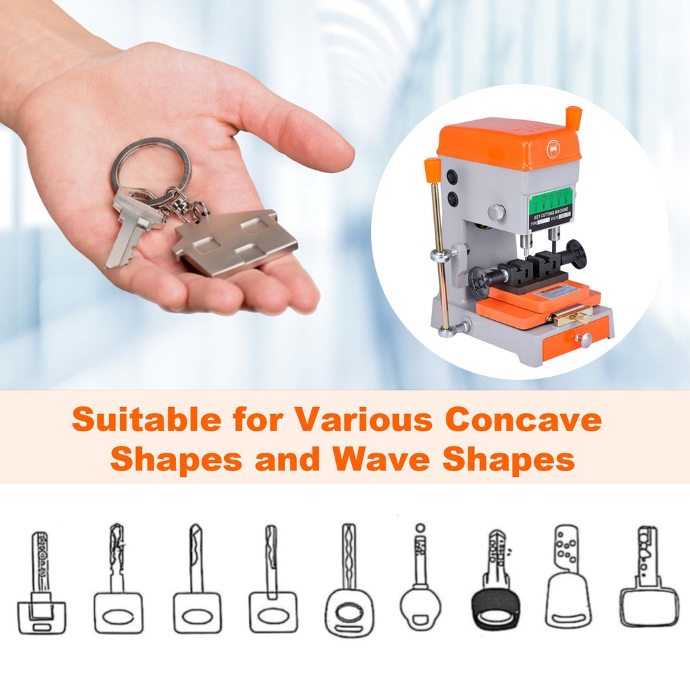 Key Cutting duplicating Machine Cutter Car Key Copier Locksmith Tools--