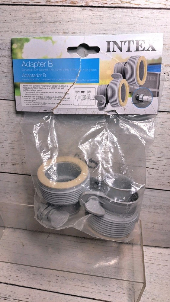 INTEX Hose Conversion Adapter B Kit Pair Replacement Part Model Number 25009