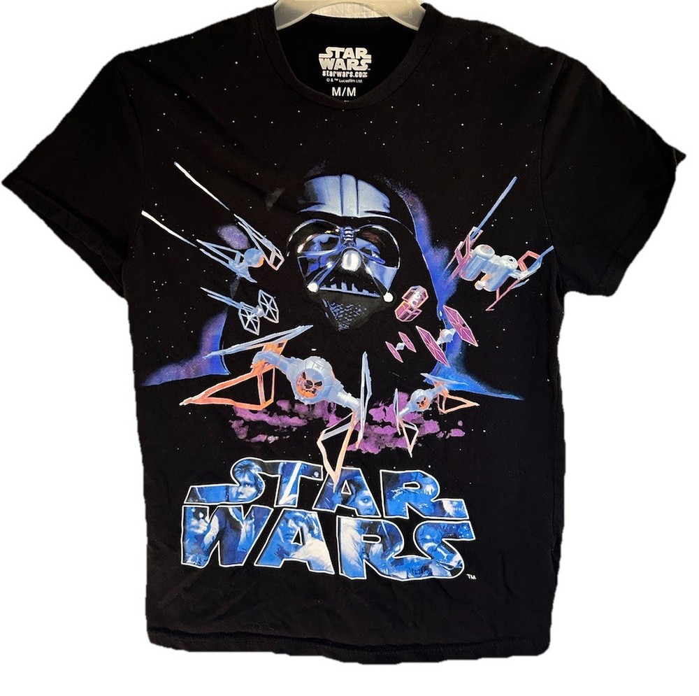 Star Wars Darth Vader Briefly Stated Graphic Tee Size Medium Black