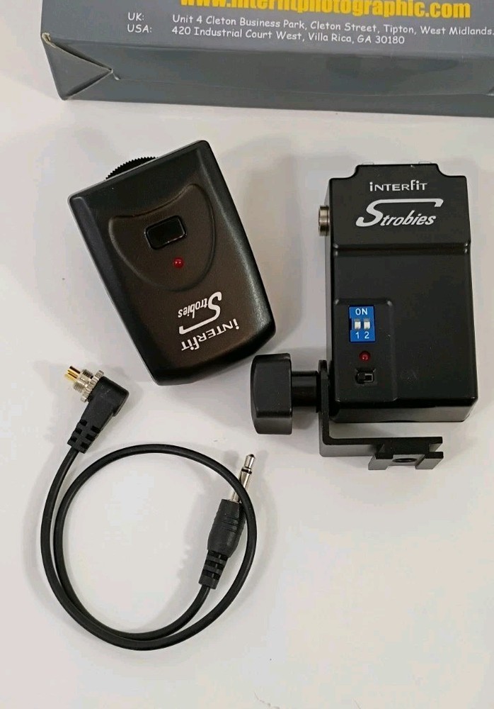 Interfit Strobies Camera INT492 Hot Shoe and Strobe Flash Trigger Set