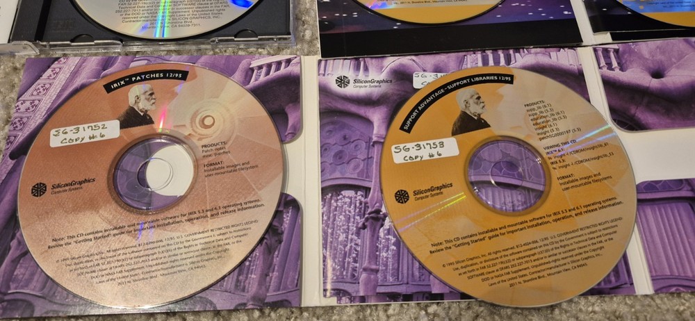 SGI Silicon Graphics IRIX Software Lot , Untested