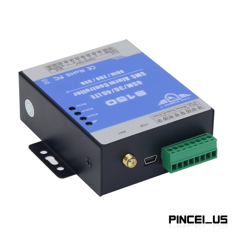 8-Channel SMS Alarm Controller SMS Relay Switch 8DIN 2DO USB S150 2G Version SZ
