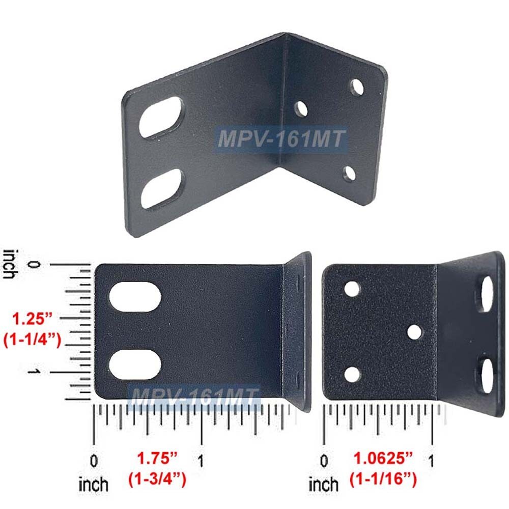 1U Rack Mounting Ears For 19" Rack Installation