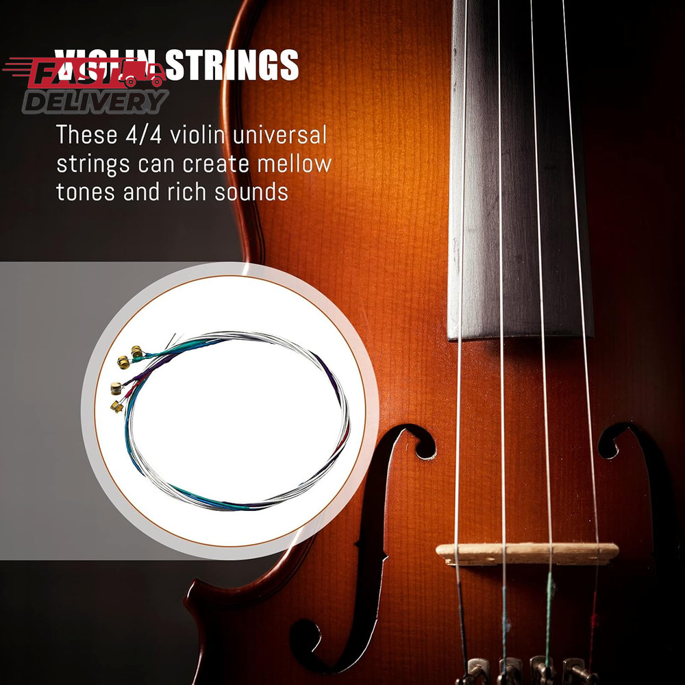 Yeshone 8 Pieces Violin Strings Universal Full Set (G-D-A-E) 4/4 Violin Universa