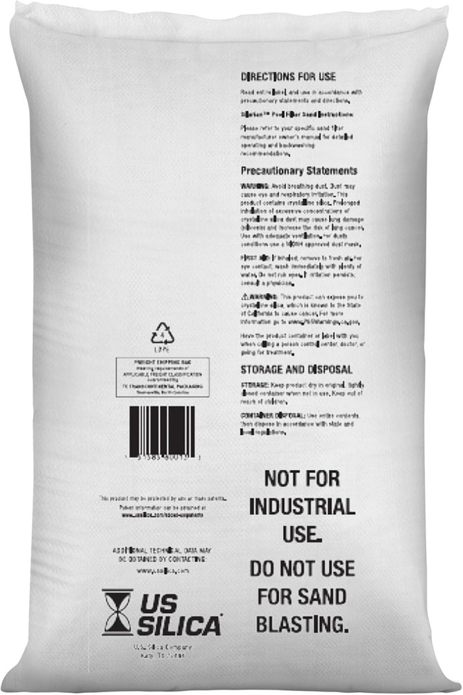 US Silica 5 Pack Angular Pool Filter Sand for Crystal Clear Water