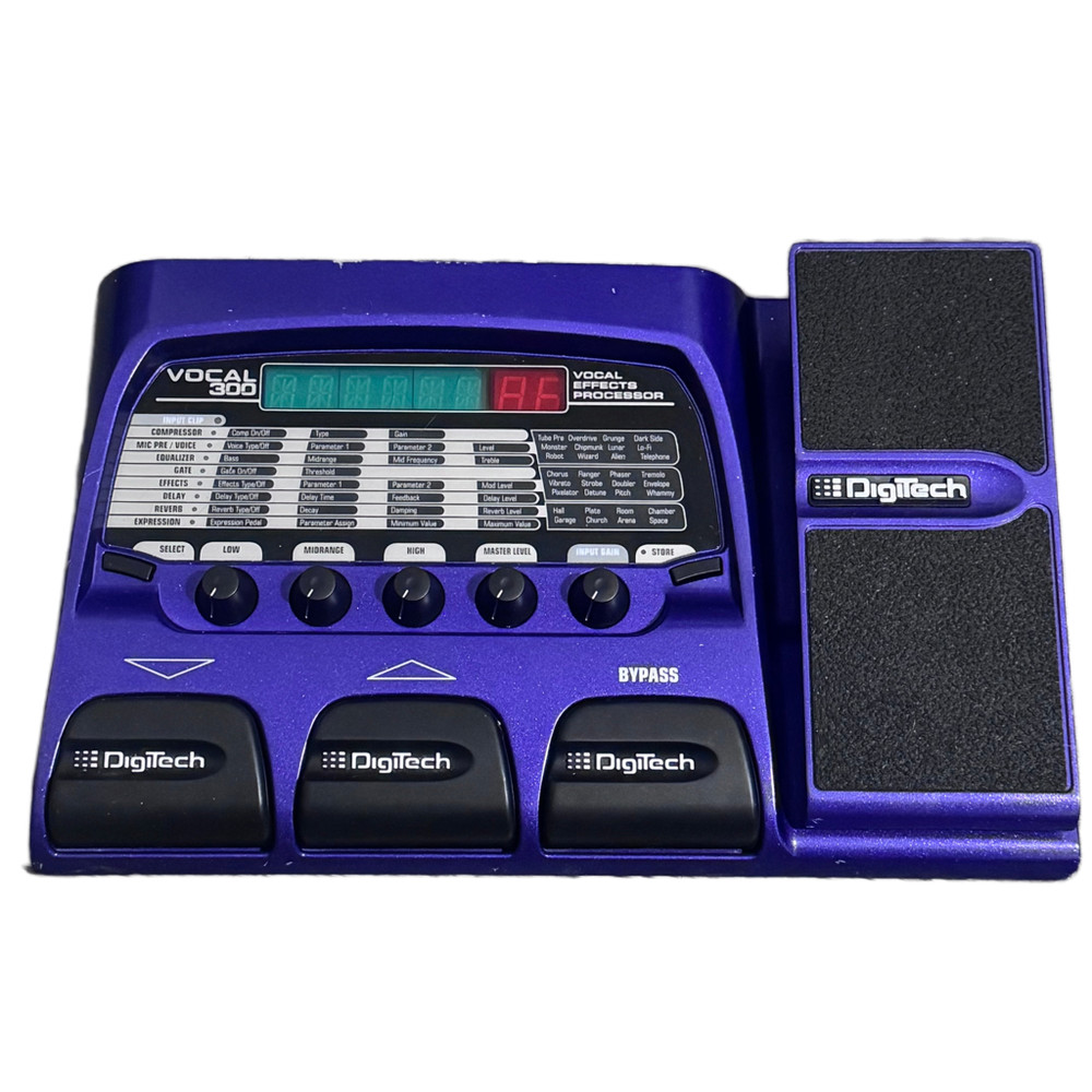 Purple Digitech Vocal 300 Effects Processor Powered By DNA