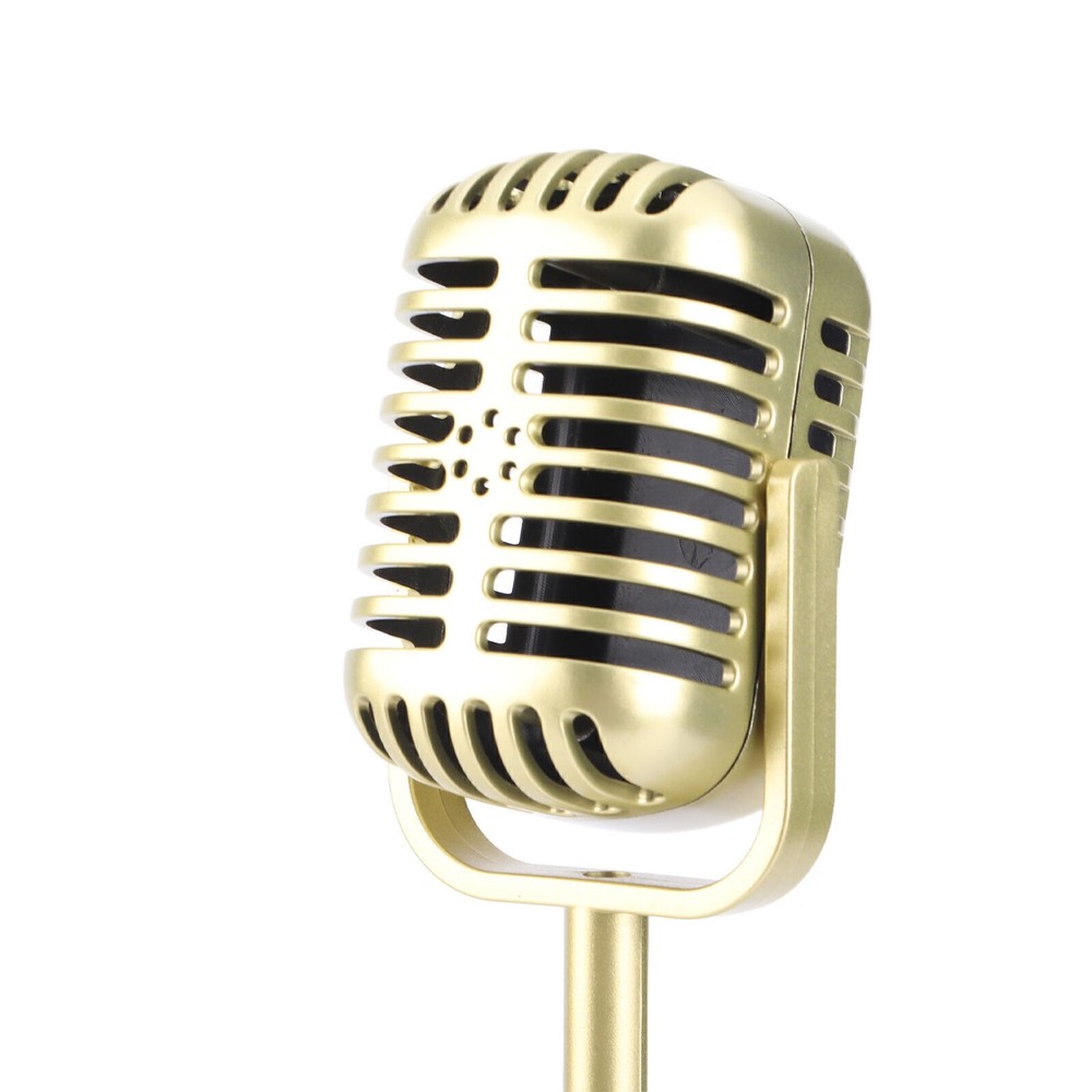 Simulation Old Fashioned Microphone Model with Stable Base and Support Rod Retro