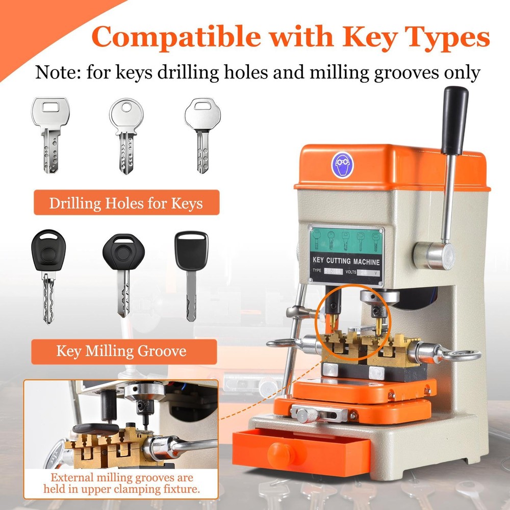 Key Cutting duplicating Machine Cutter Car Key Copier Locksmith Tools