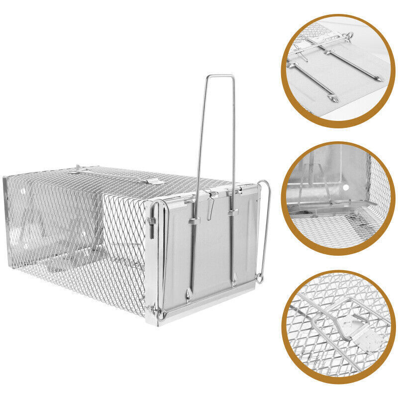 Live Animal Trap Cage Catch and Release Mice Rats Squirrels Small Animals US