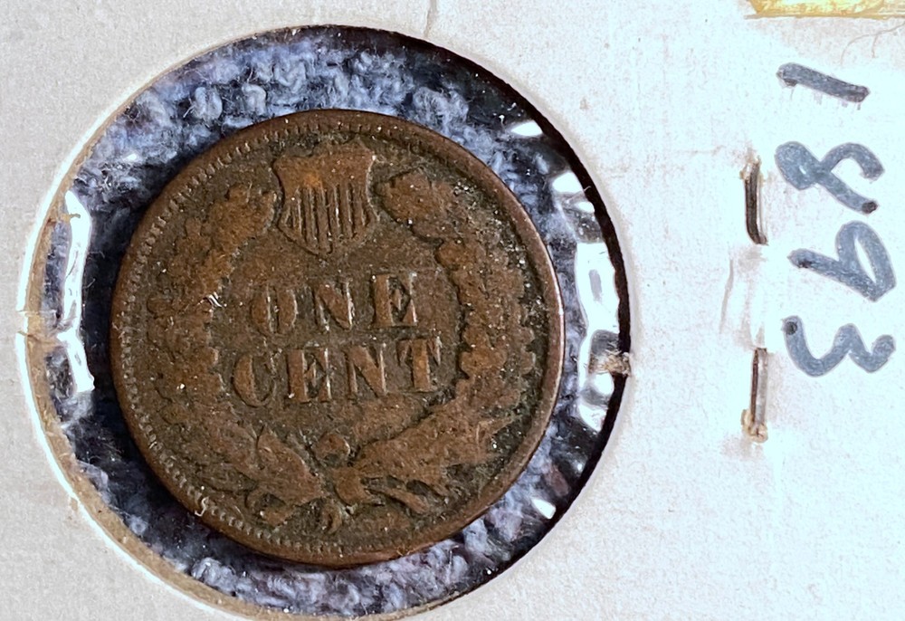 1893 Indian Head Cent 1c Penny, $1 shipping