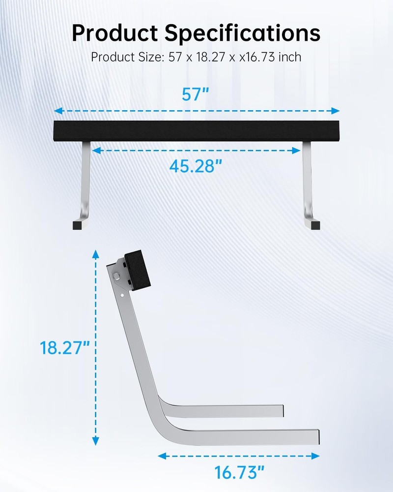57" Adjustable Boat Trailer Guide Bunks Hot Dip Galvanized Pair