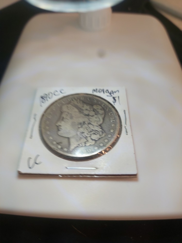 1890 CC Morgan Silver Dollar
