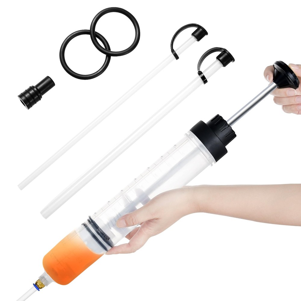 Oil Extractor Pump - 500CC Manual Liquid Extractor, Multi-Function Car Oil Pu...