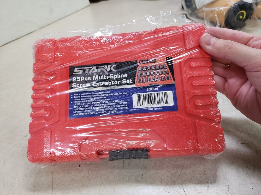 Stark 25-pc Multi-Spline Screw Extractor Set Hex Head Bit Socket Wrench #33604