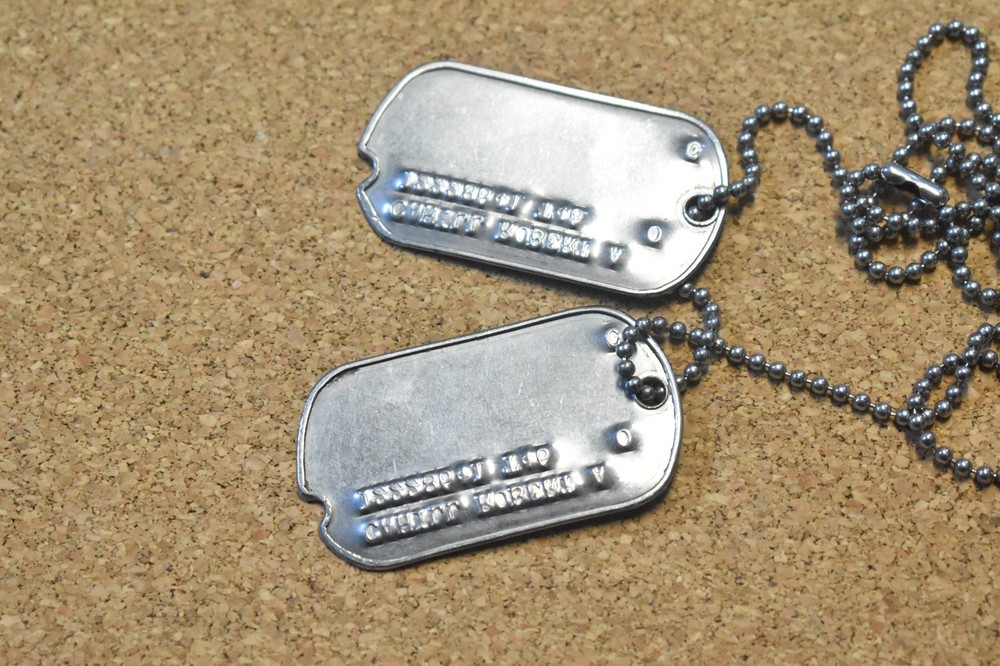 WW2 US Army Dog Tag Pair T-46