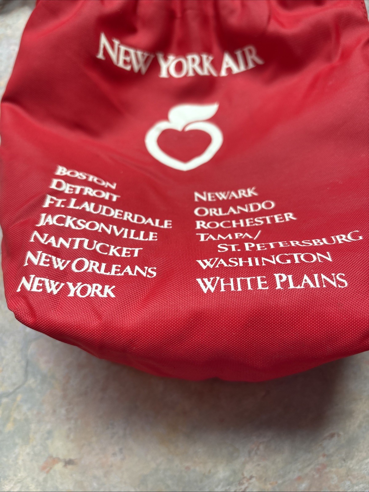 1980's The Flying Nosh New York Air Snack Bag/Pouch