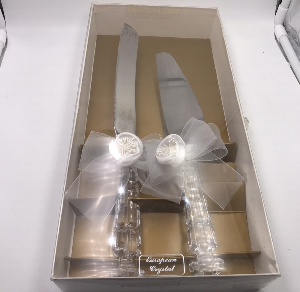 Beverly Clark Cake Knife  & Server Set Wedding Collection 2pc