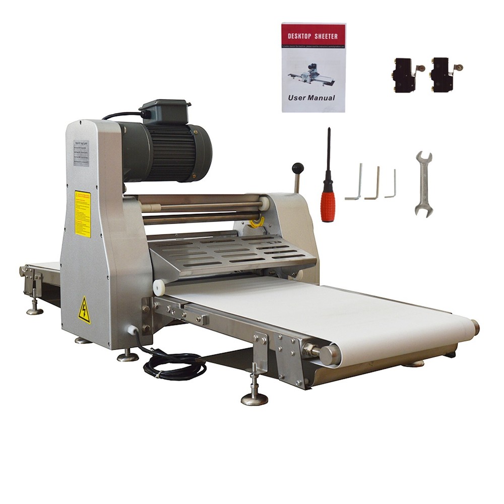 Commercial 110V Dough Sheeter Dough Roller Folding Table Type Pastry Machine