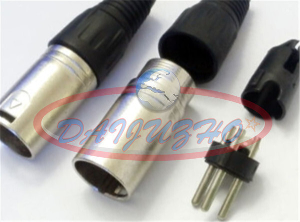 ONE XLR Male 3-pin Plug MicrophPatch Connector NEW