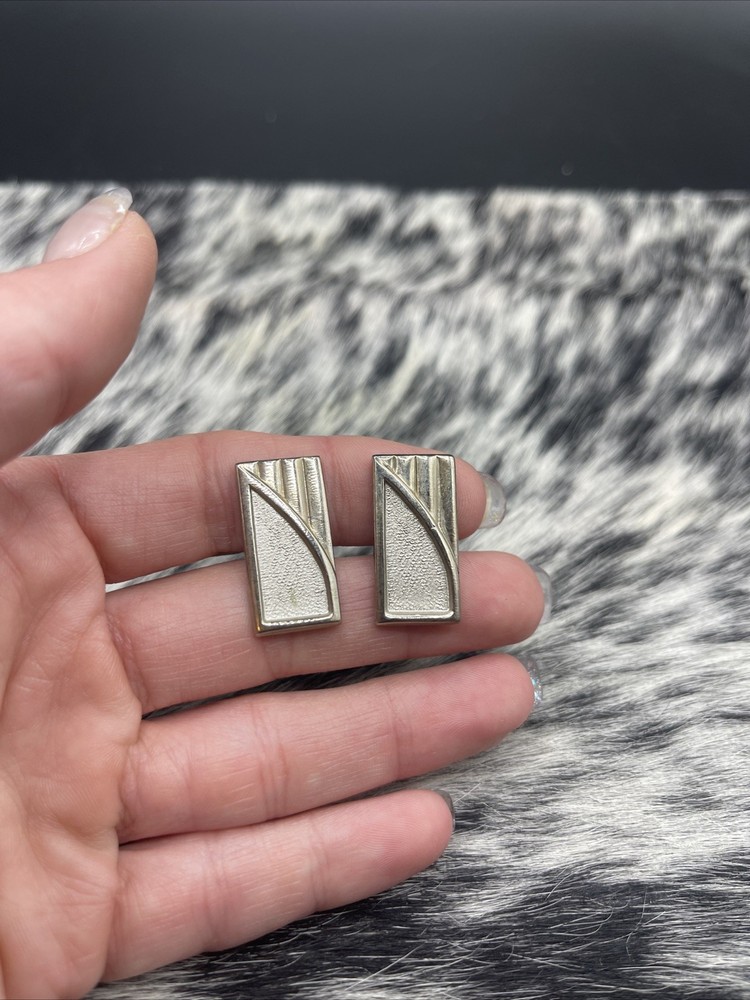 Stunning Silvertone Vintage Cuff Links #Q34