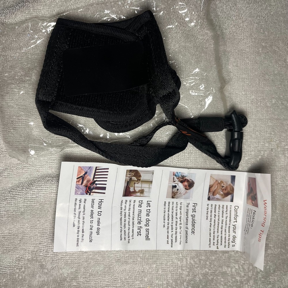 New Medium Dog Muzzle - Breathable Adjustable Mesh - Unused