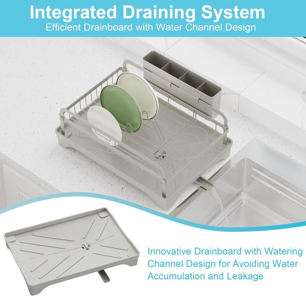 Dish Drying Rack - Space-Saving Dish Rack,Dish Racks for Kitchen Counter with...