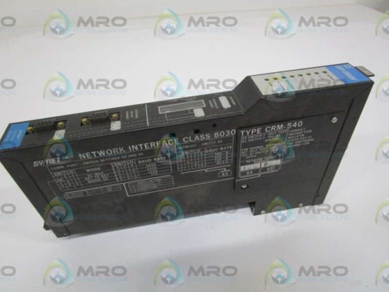 SQUARE D NETWORK INTERFACE MODULE 8030-CRM-540 UNMP