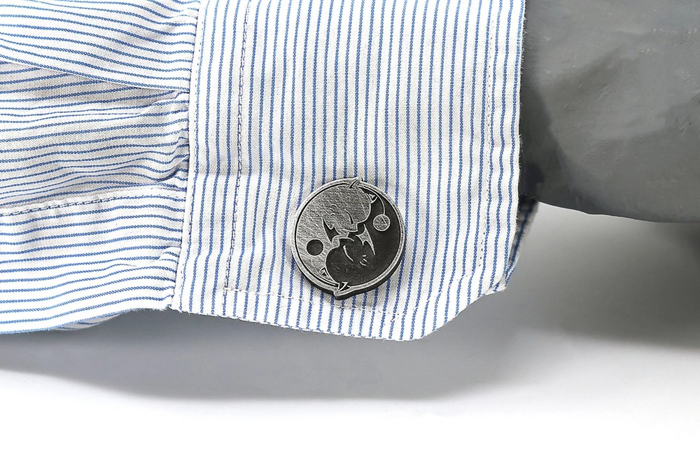 Moogle Yin & Yang Cufflinks - Final Fantasy