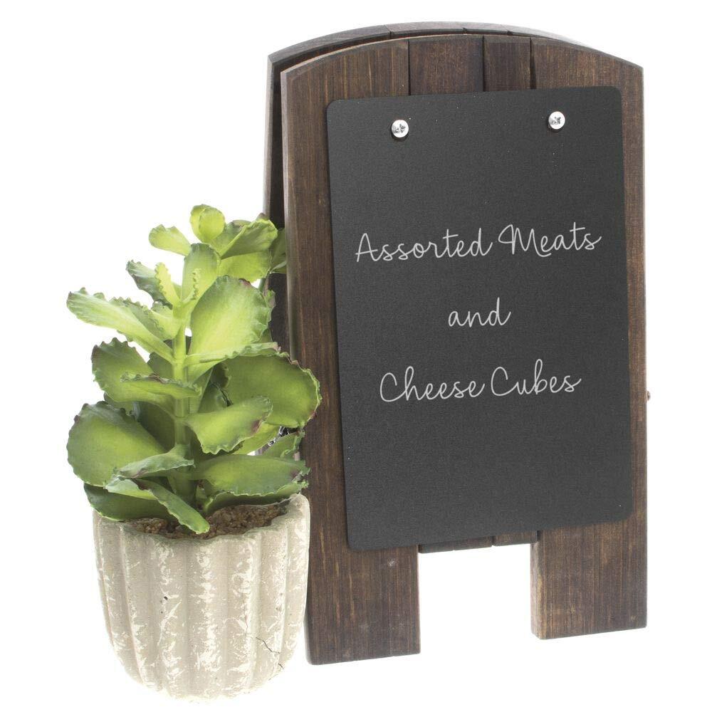 H Risch Counter Talker 13"x8" Counter Easel with Two Chalkboards