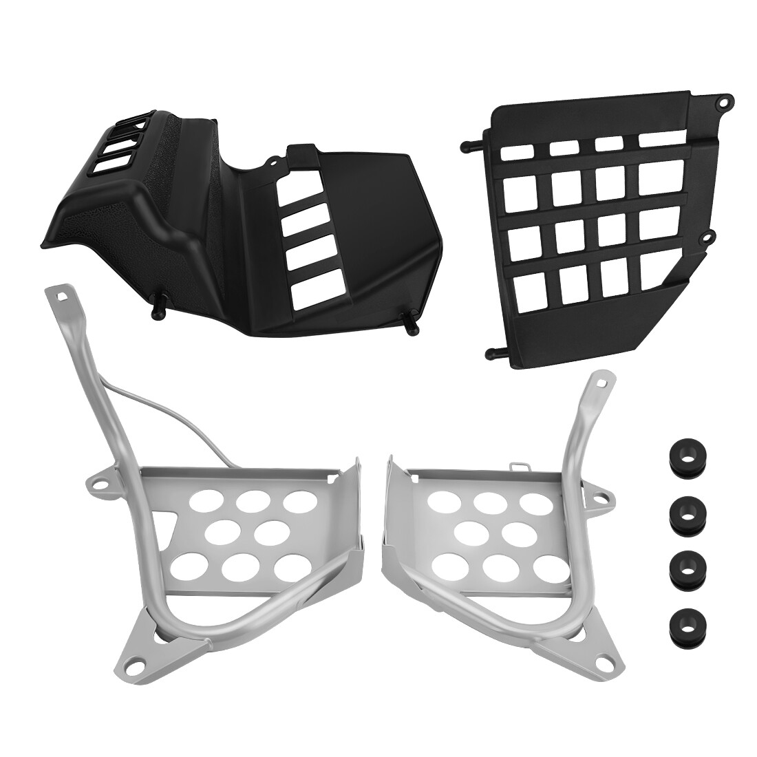Heel Guards Footrest For 1990-2006 Yamaha Banshee 350 YFZ350 LH and RH Nerf Bars