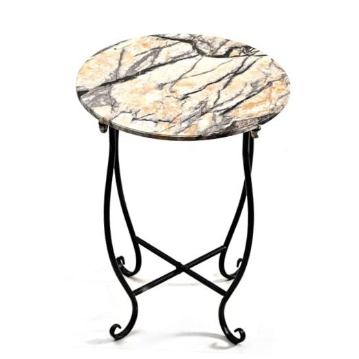 Patio Side Table, Versatile 14" Round Side Table for Balcony Yard Porch