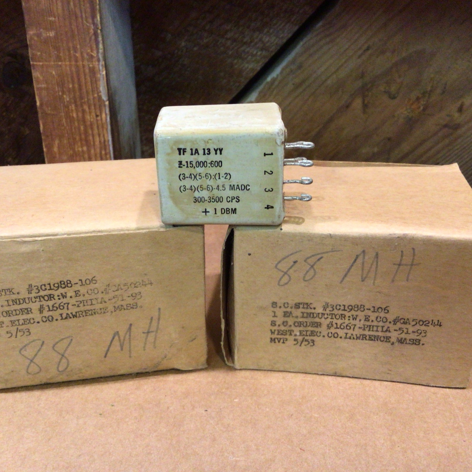 Western Electric GA-50764 Transformer & (2) GA50244 Inductors – LoFi Audio/DIY