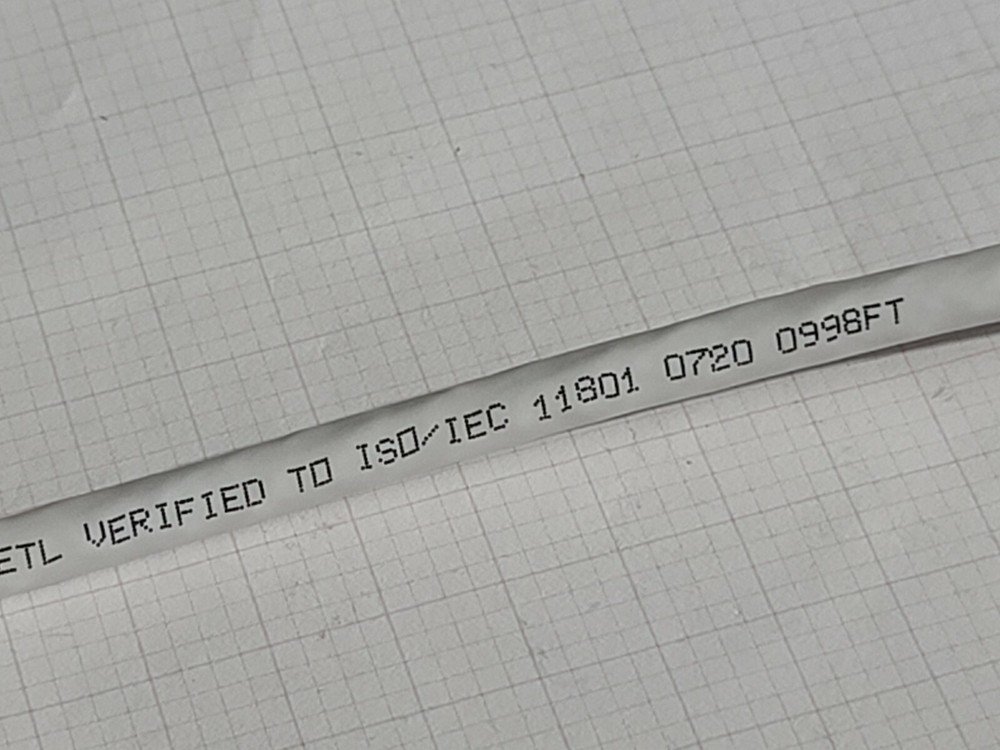 ABA Cable 23/4P Cat7A 1000MHz S/FTP Shielded Riser Network Cable White /50ft