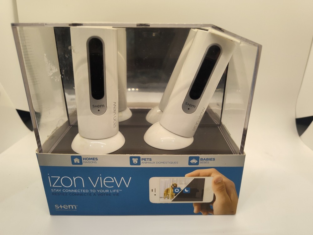 Izon View Stem Motion Cameras Boxed Surveillance System (untested)