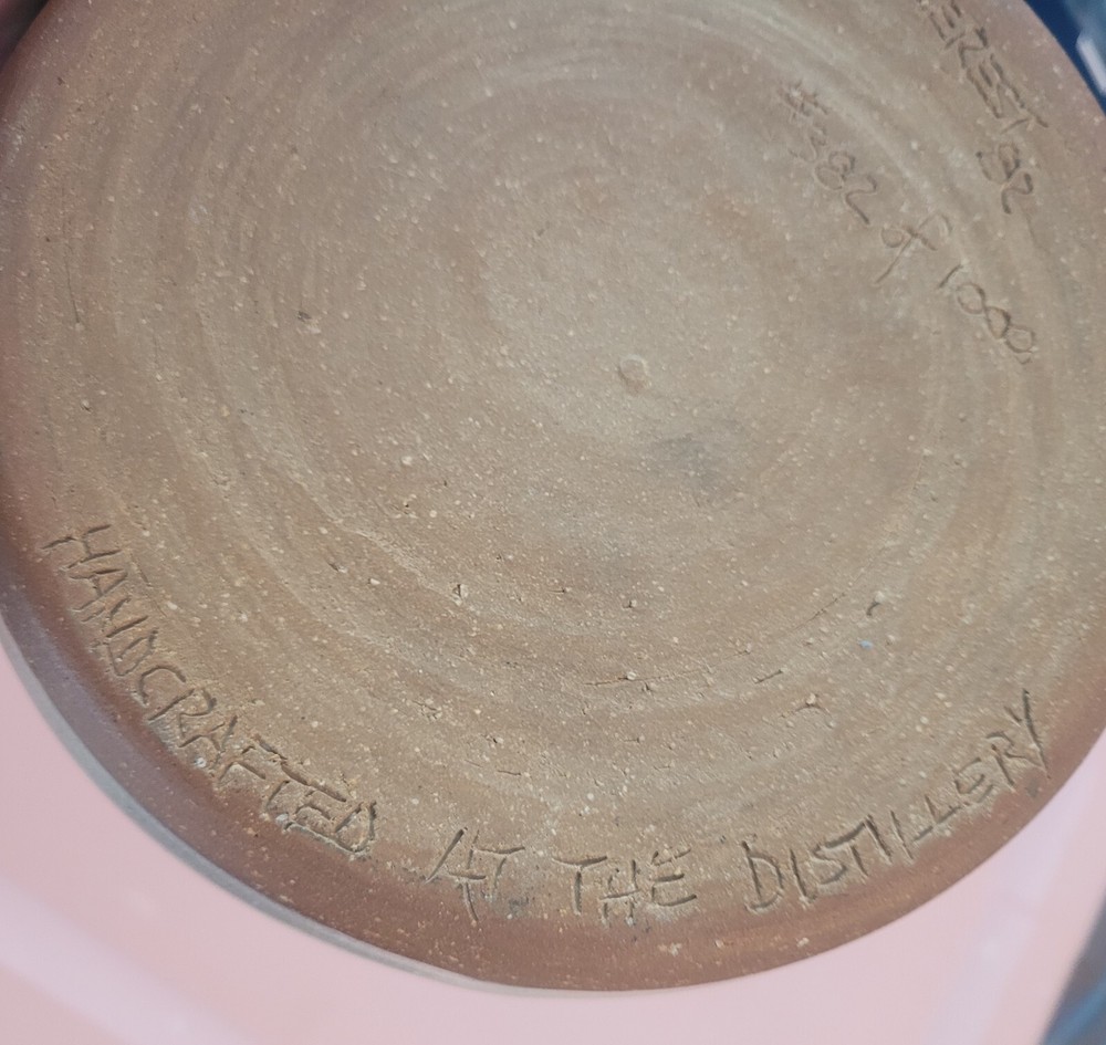 Vintage 1982 MAKER'S MARK DISTILLERY Pottery Ashtray. Signed & Numbered