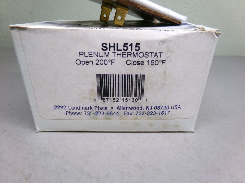 SUPCO SHL515 PLENUM THERMOSTAT L200-40